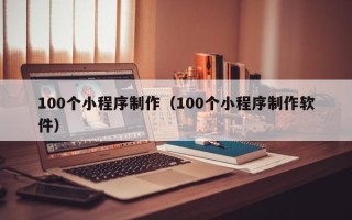 新野100个小程序制作（100个小程序制作软件）